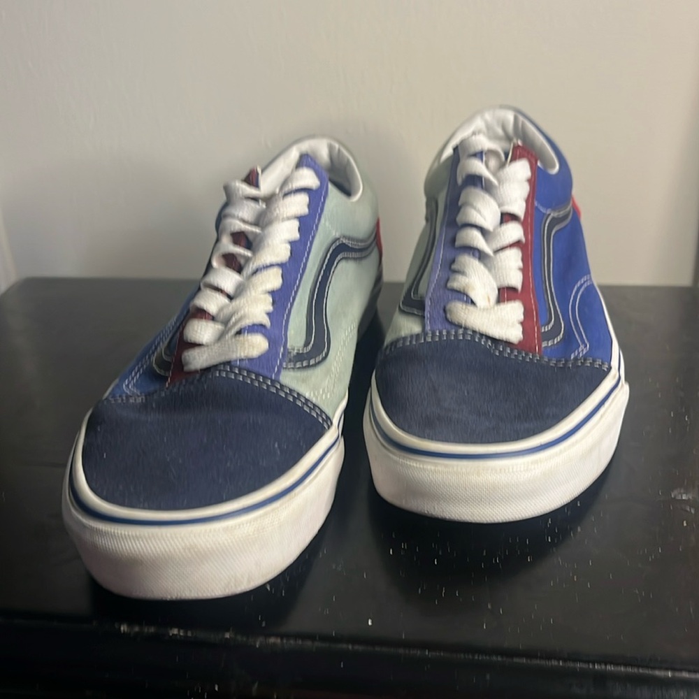 Vans Old Skool mix and match sneakers suede and canvas size 8 men’s women’s 9.5